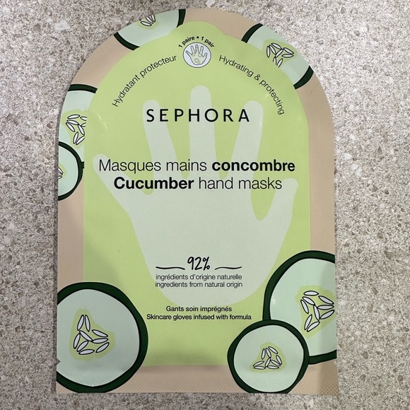 NWT Sephora Set of 3 Clean Hand Masks Cucumber - Picture 3 of 4